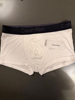 New Calvin Klein Black Boxer Briefs / Low Rise Trunk.  Modal fabric